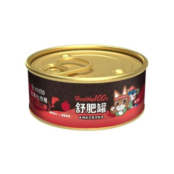 Vosto沃司托舒肥罐 50g鮪魚基底主食泥罐,六款蔬果與機能配方,適合全齡貓日常主食輪替。