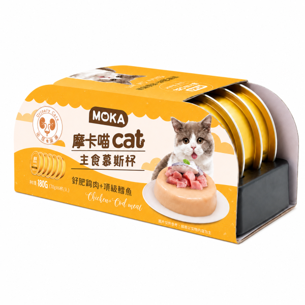 MOKA摩卡喵主食慕斯杯 30g 迷你貓主食罐,四種機能口味成分整理