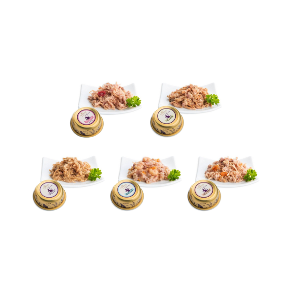 Nuevo 新歡嬌嫩主食貓餐盒 85g 鮮雞、鮭魚、甜蝦、火雞鮪魚與美鮭火雞口味整理
