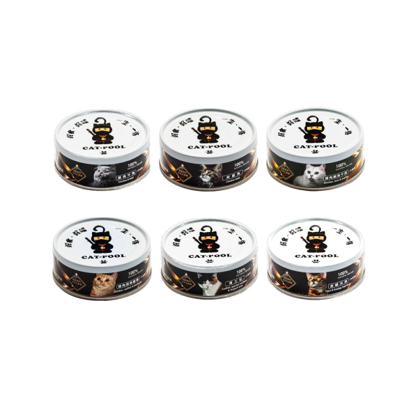 Catpool  貓侍低敏主食罐 80g 多種肉類與海鮮口味,成分與熱量完整整理