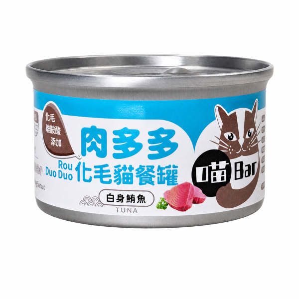 喵bar肉多多化毛貓罐頭80g 80g 小罐副食罐,六種口味成分與營養整理