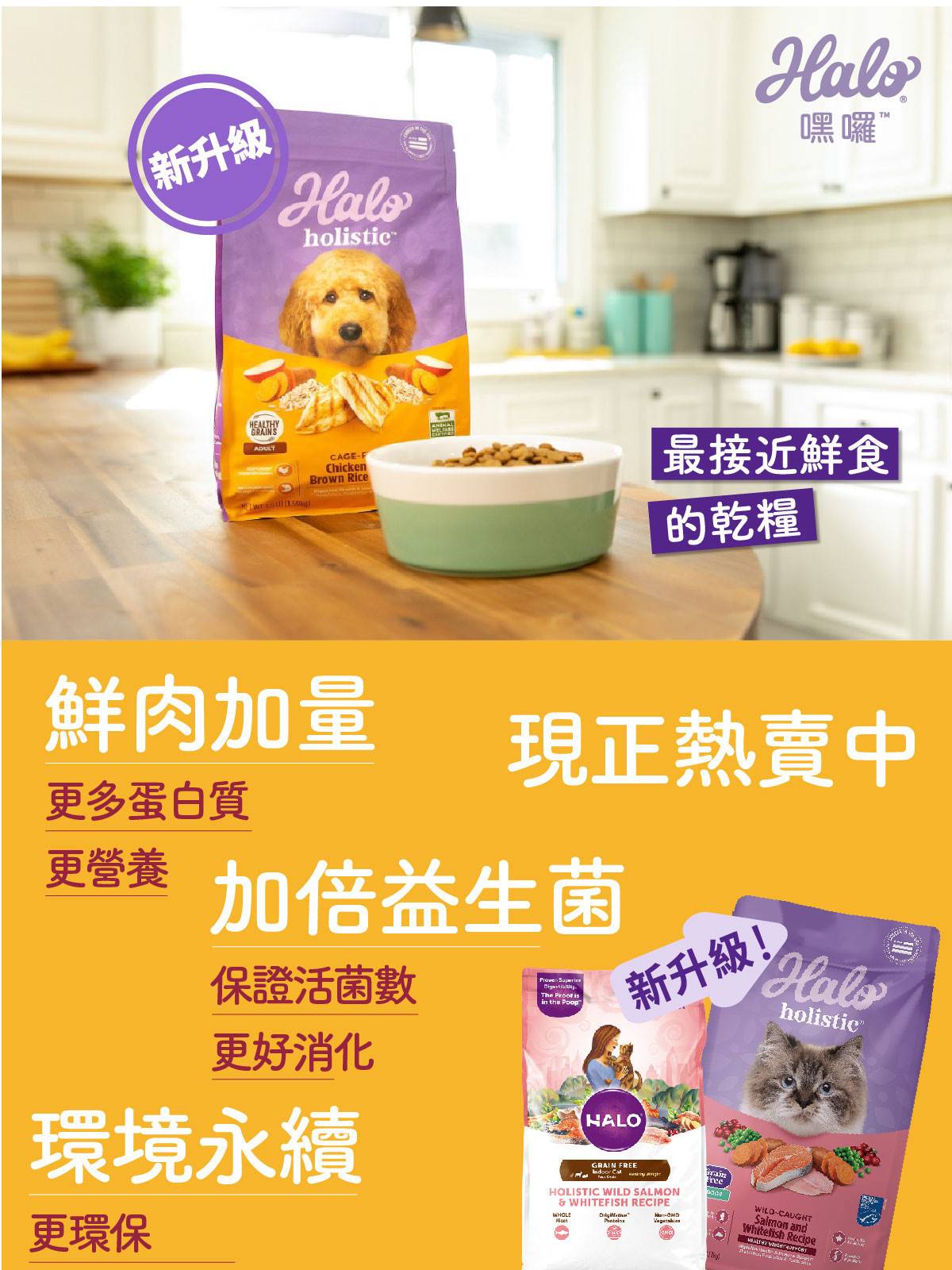 halo,halo狗飼料,halo狗糧,halo幼犬,halo熟齡犬