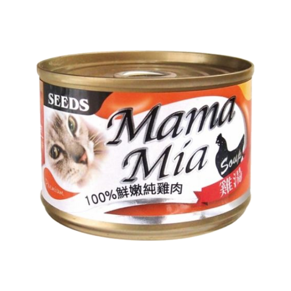 SEEDS惜時MamaMia貓餐罐 85g與170g雞肉膠凍副食罐,6款口味自由選擇