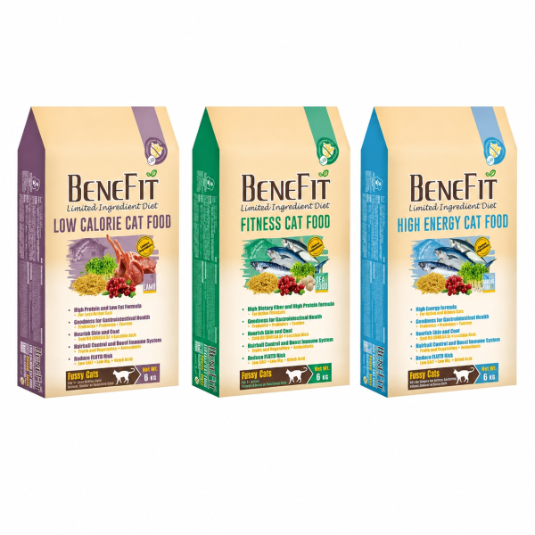 BENEFIT斑尼菲 L.I.D.低敏低麩貓飼料 海魚、海鮮與羊肉三種配方,依年齡、活動量與體態需求選擇