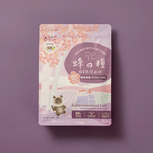 【貪貪】蜂之糧-無穀貓飼料1.8kg(腸胃保健/皮毛保健/泌尿保健) 