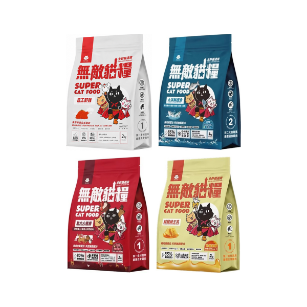 ParkCat 無敵貓糧天然無穀全齡貓飼料 四款無穀全齡貓配方,依肉源與營養比例挑選