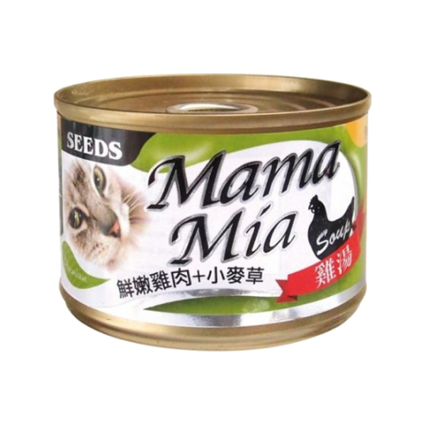 SEEDS惜時MamaMia貓餐罐 85g與170g雞肉膠凍副食罐,6款口味自由選擇