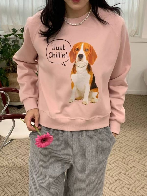 珍珠項鍊米格魯大學T 韓國 正韓 東大門 空運