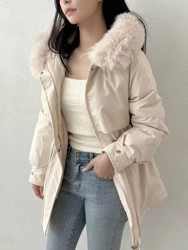 毛毛連帽輕量外套 韓國 正韓 東大門 空運