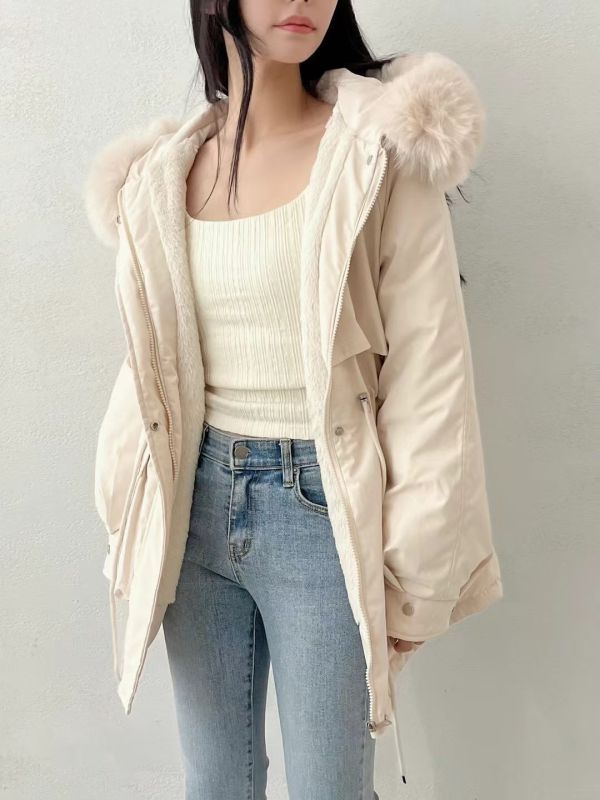 毛毛連帽輕量外套 韓國 正韓 東大門 空運