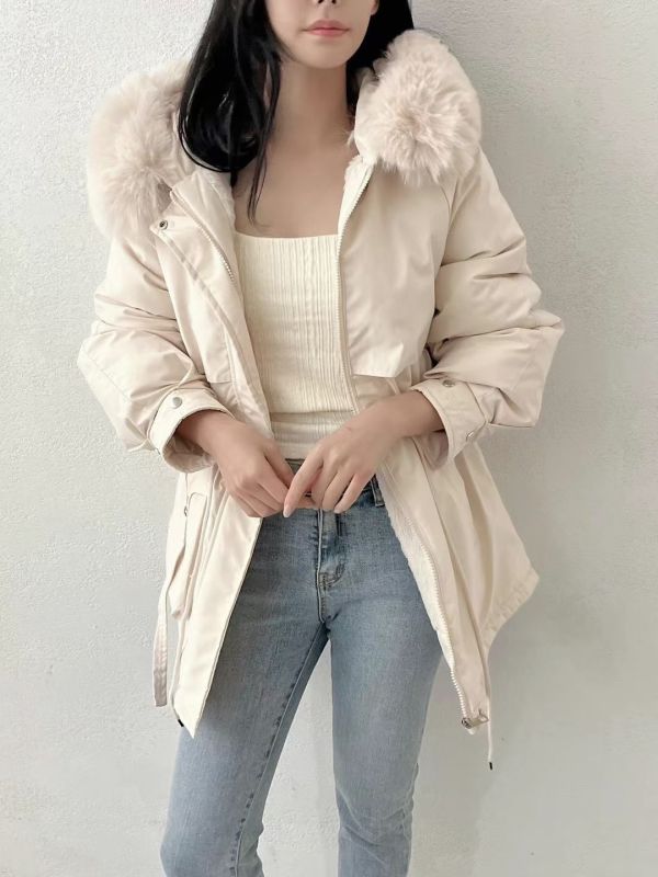 毛毛連帽輕量外套 韓國 正韓 東大門 空運