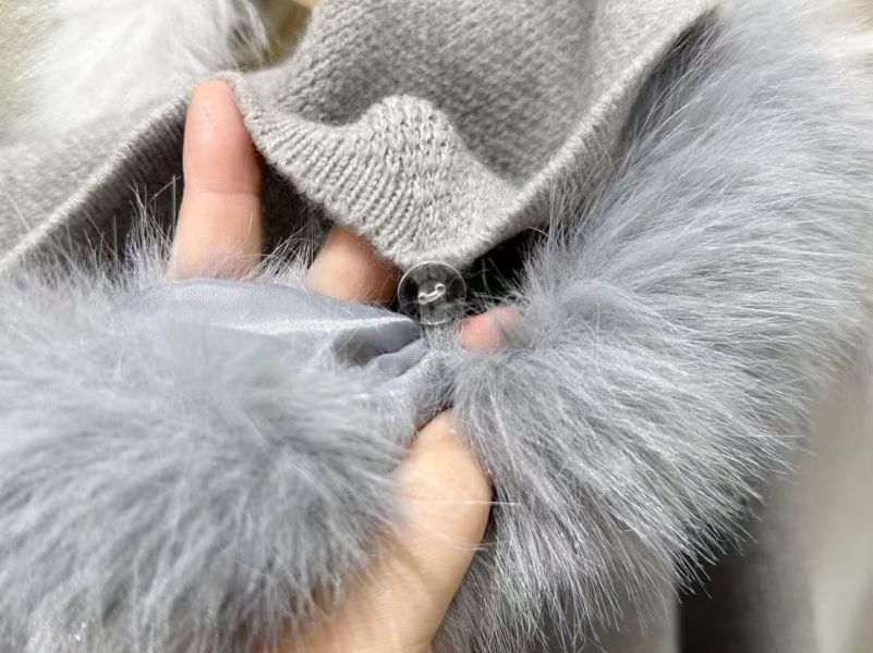 連帽毛圈縮腰羊毛針織外套 韓國 正韓 東大門 空運