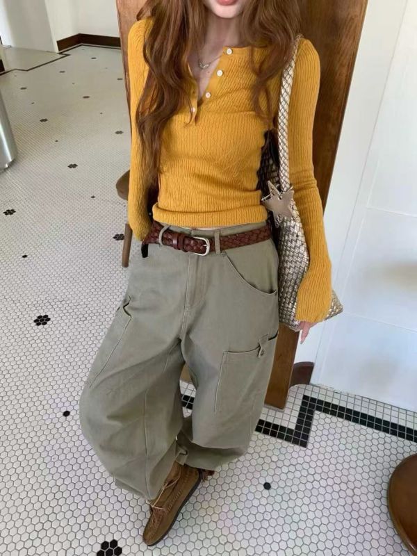 排釦菱格壓紋合身衣 韓國 正韓 東大門 空運