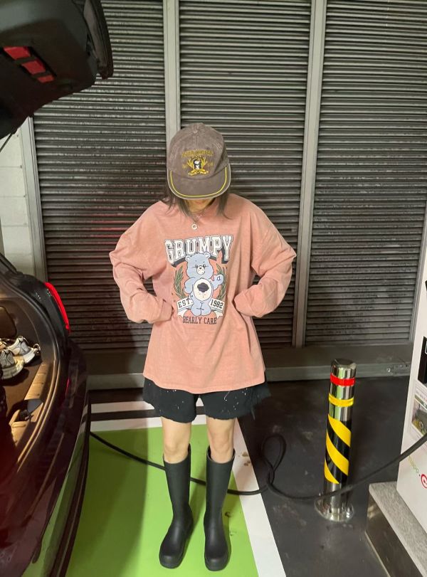 彩虹熊長版大學T 韓國 正韓 東大門 空運