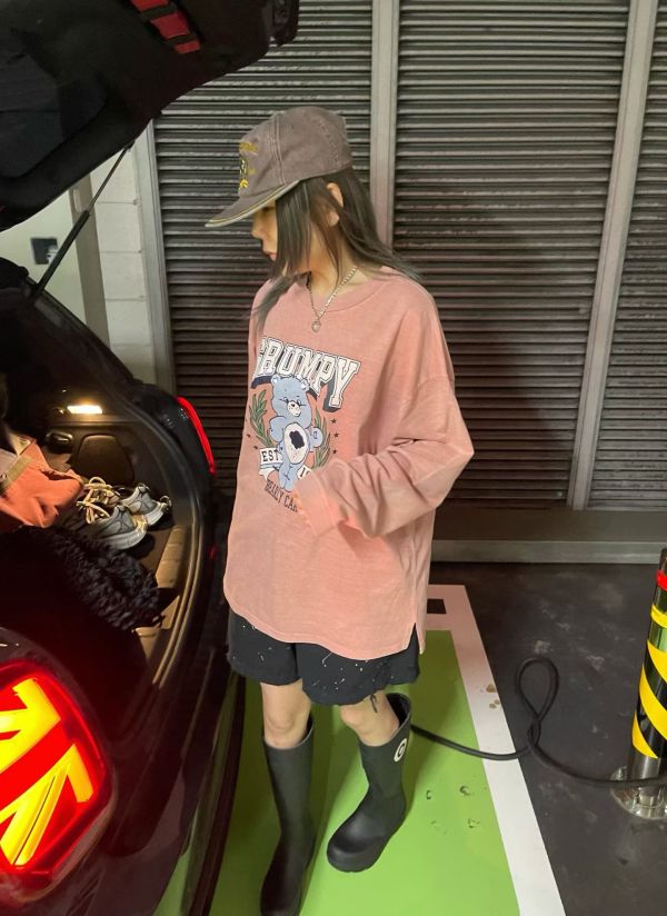 彩虹熊長版大學T 韓國 正韓 東大門 空運