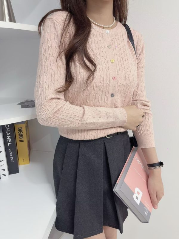 彩色釦粉針織衣 韓國 正韓 東大門 空運