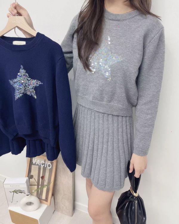 亮片星星套裝組 韓國 正韓 東大門 空運