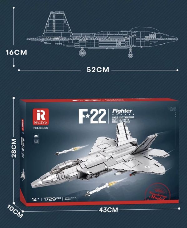 Reobrix臻磚 33020 F-22 猛禽戰鬥機 