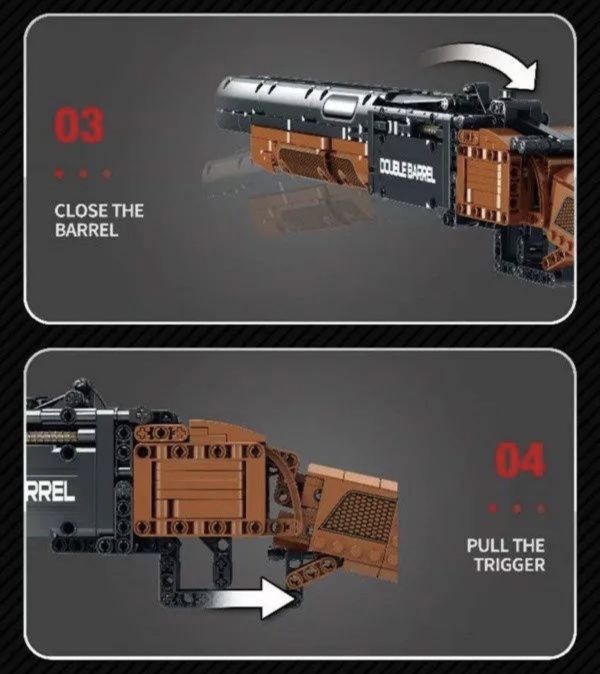 預購-Reobrix臻磚 77028 雙管散彈槍 