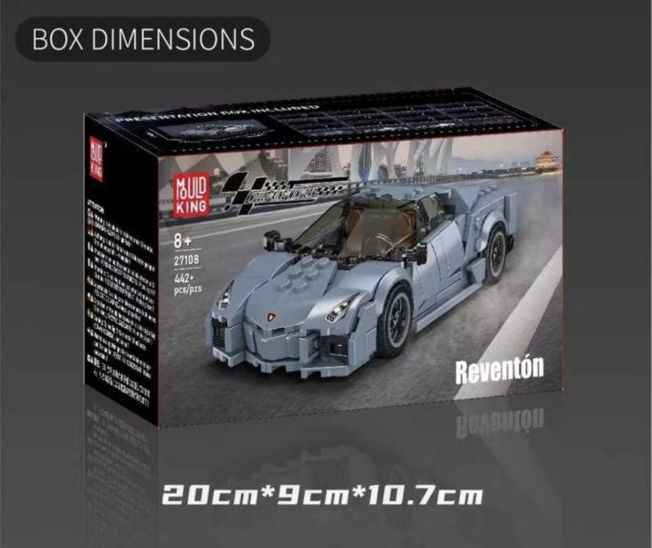 宇星27108 迷你車模-藍寶堅尼 Reventon 