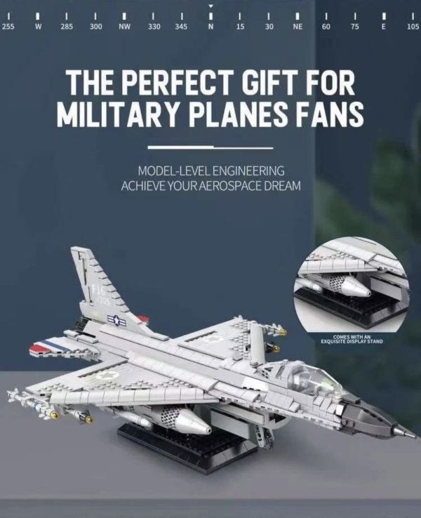 Reobrix臻磚 33027 F-16 戰鬥機 