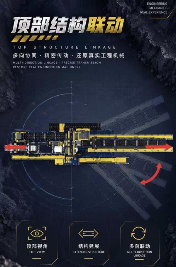 宇星 17109 斗輪式挖掘機 藍 