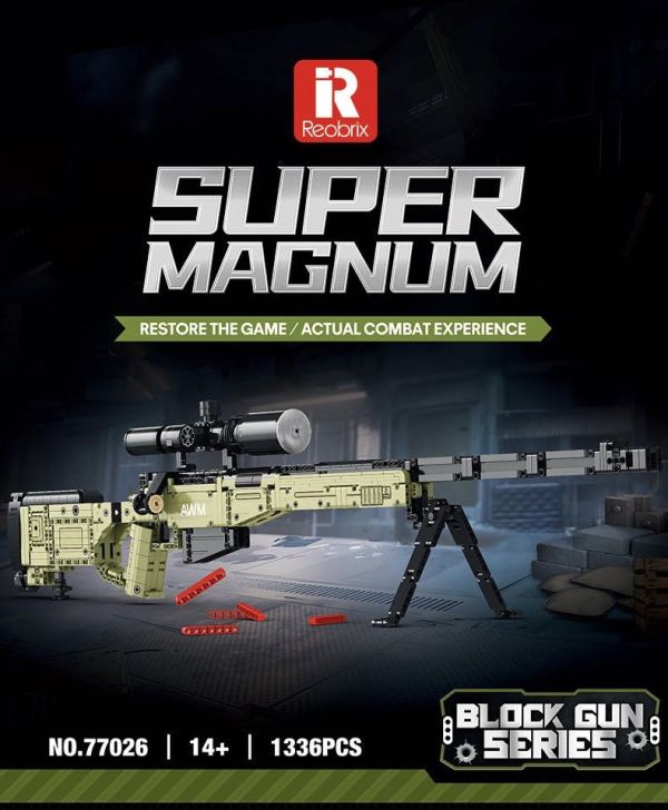 預購-Reobrix臻磚 77026 AWM狙擊步槍 