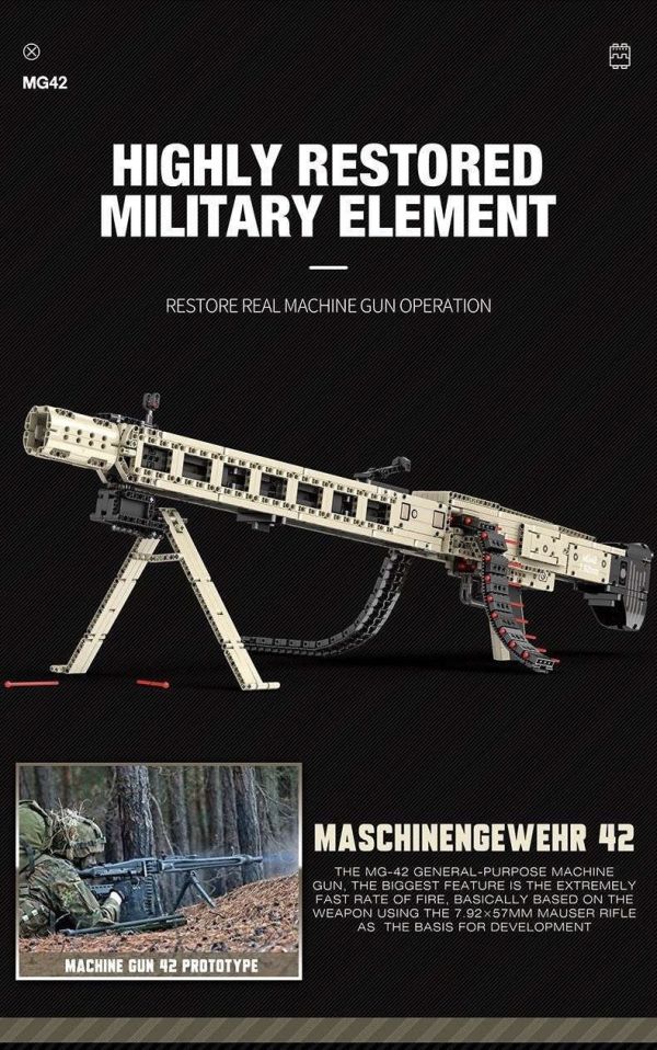 預購-Reobrix臻磚 77006 MG-42通用機槍 