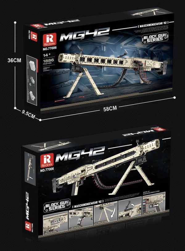 預購-Reobrix臻磚 77006 MG-42通用機槍 