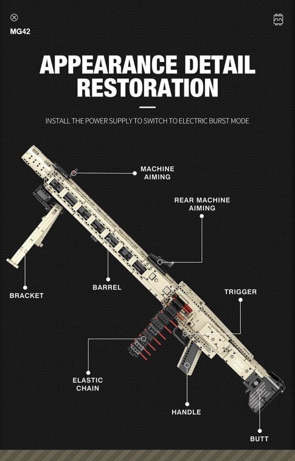 預購-Reobrix臻磚 77006 MG-42通用機槍 