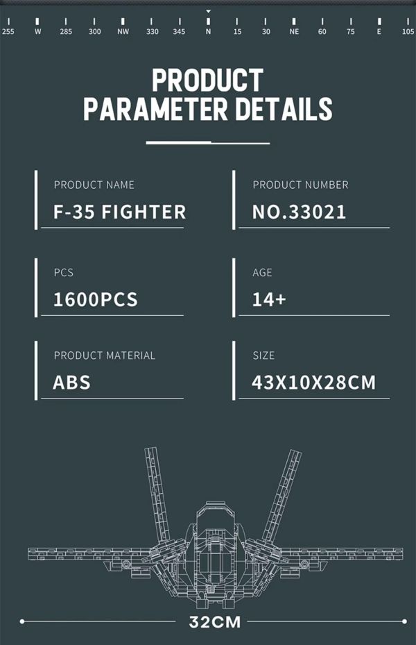 Reobrix臻磚 33021 F-35 B 閃電II 戰鬥機 