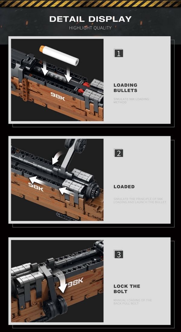 預購-Reobrix臻磚 77003 Kar98K 