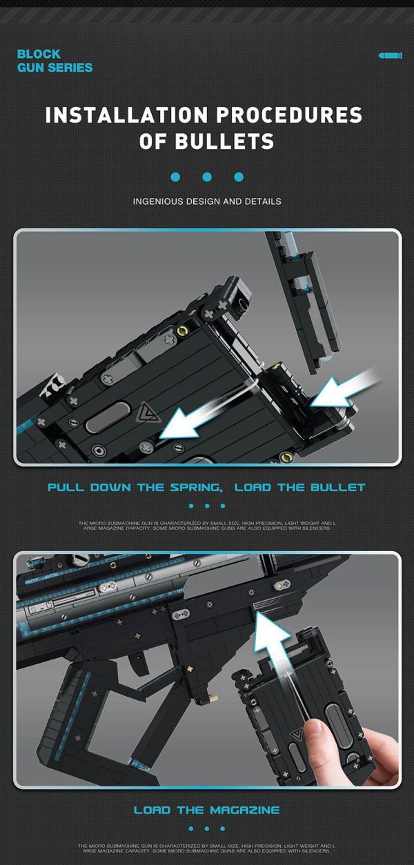 預購-Reobrix臻磚 77007 拋殼連射槍 