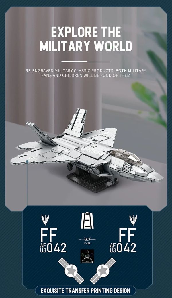Reobrix臻磚 33020 F-22 猛禽戰鬥機 