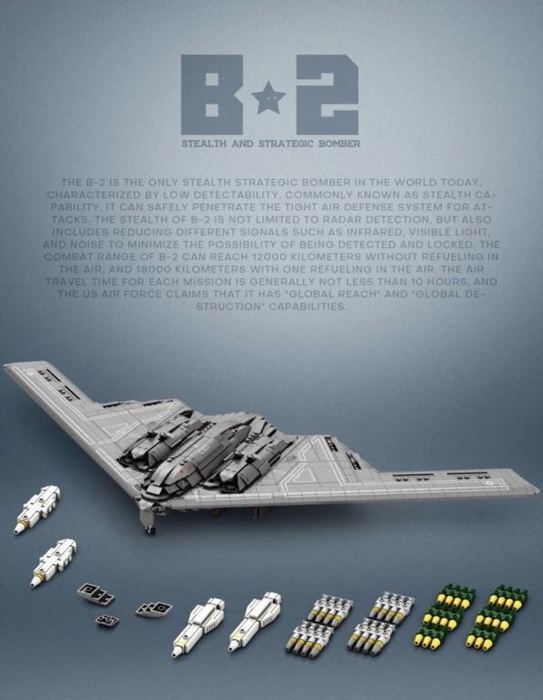 Reobrix臻磚 33038 B-2 轟炸機 