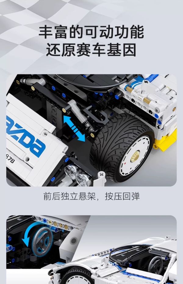 CaDA C63007 馬自達勒芒拉力賽車787B (1:10) 