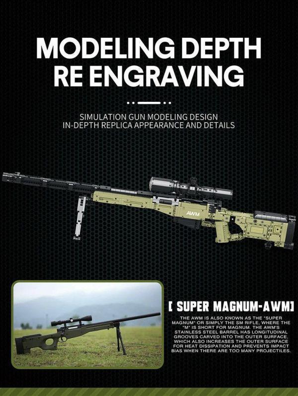 預購-Reobrix臻磚 77026 AWM狙擊步槍 