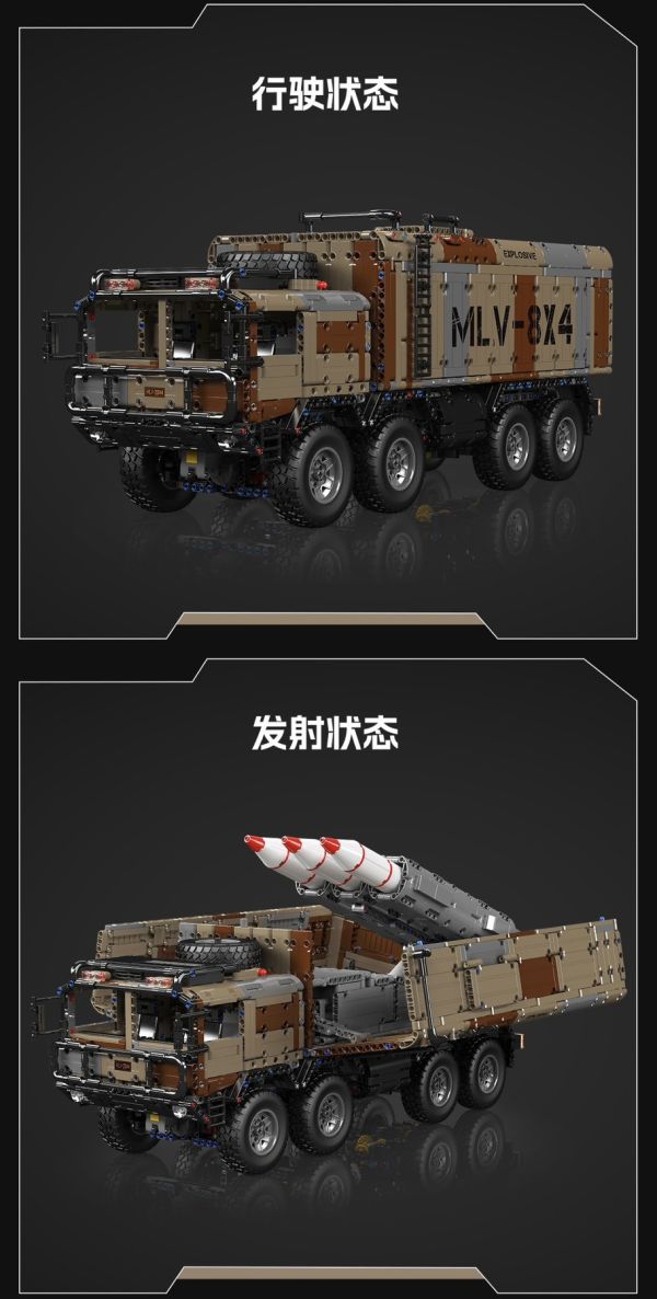 宇星 20044 箱式8X4導彈車 