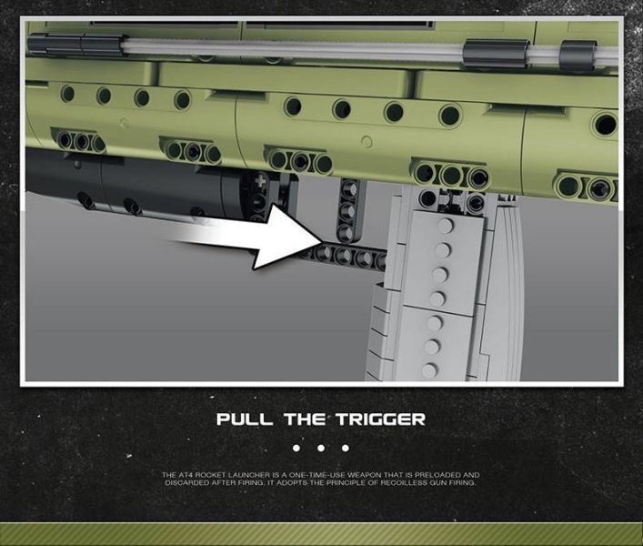 預購-Reobrix臻磚 77027 AT-4反坦克火箭筒 