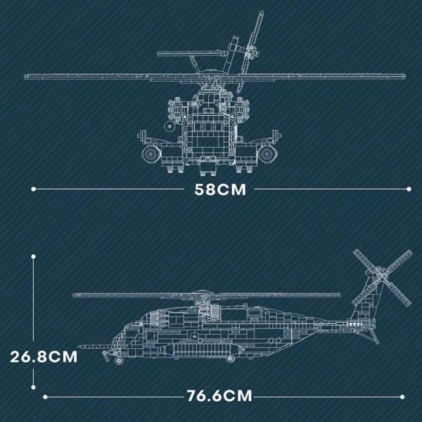 Reobrix臻磚 33037 CH-53 運輸直升機 