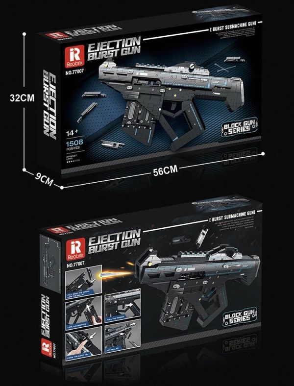 預購-Reobrix臻磚 77007 拋殼連射槍 