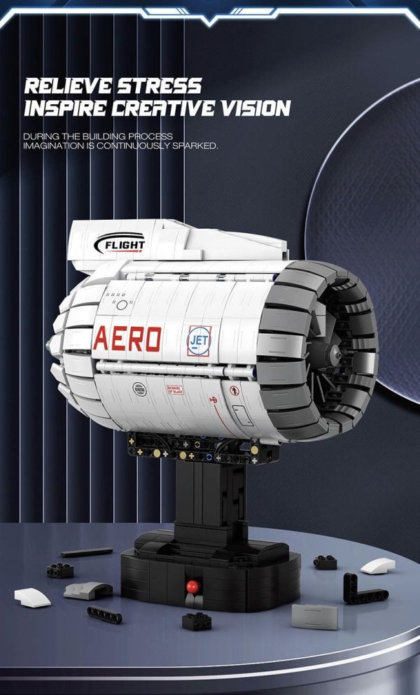 Reobrix臻磚 33019 航空渦輪發動機 