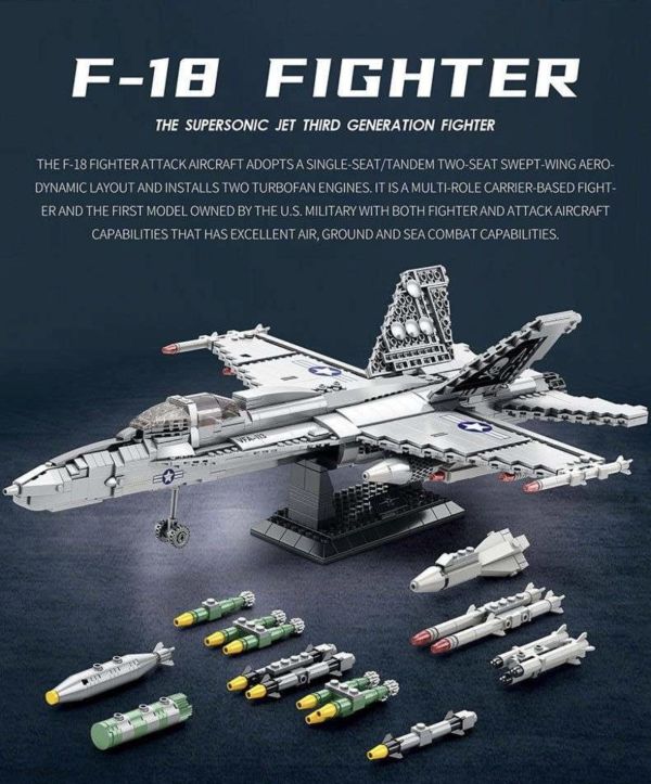 Reobrix臻磚 33022 F-18 大黃蜂戰鬥機 