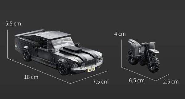12GO 95003 烏尼莫克越野車+野馬跑車 