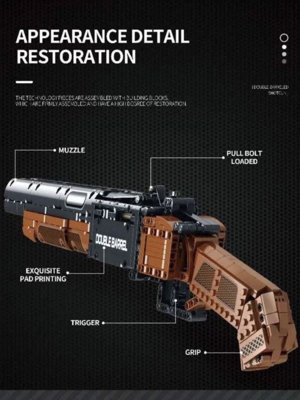 預購-Reobrix臻磚 77028 雙管散彈槍 