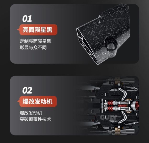 GULY 10654 藍寶堅尼 三千年(1:10)(動態版) 