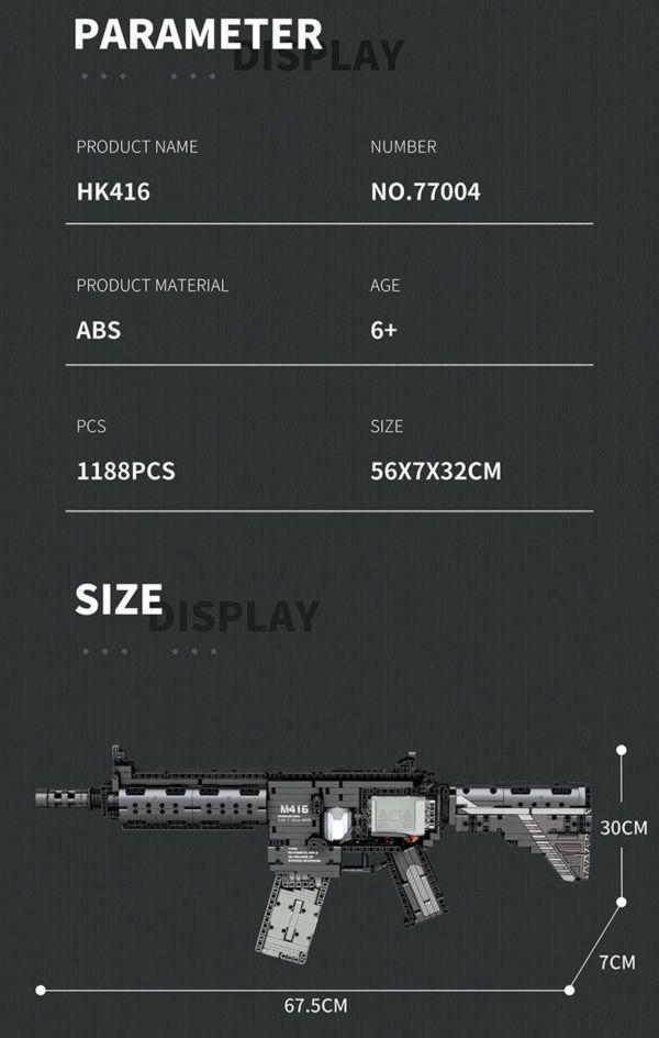 預購-Reobrix臻磚 77004 M416突擊步槍 