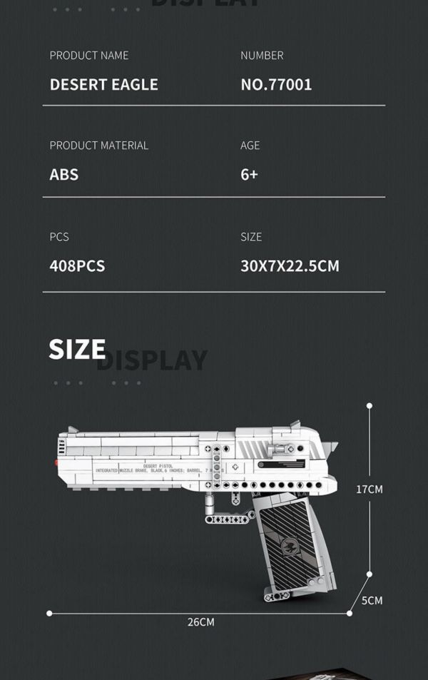 預購-Reobrix臻磚 77001 沙漠之鷹 