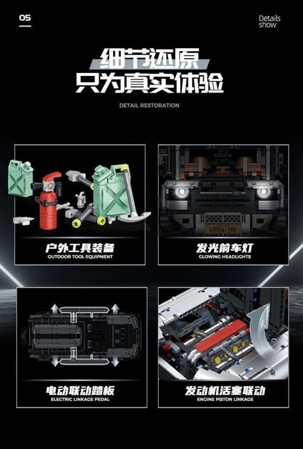 GULY 10620 路虎衛士 110 越野車 (1:8) 