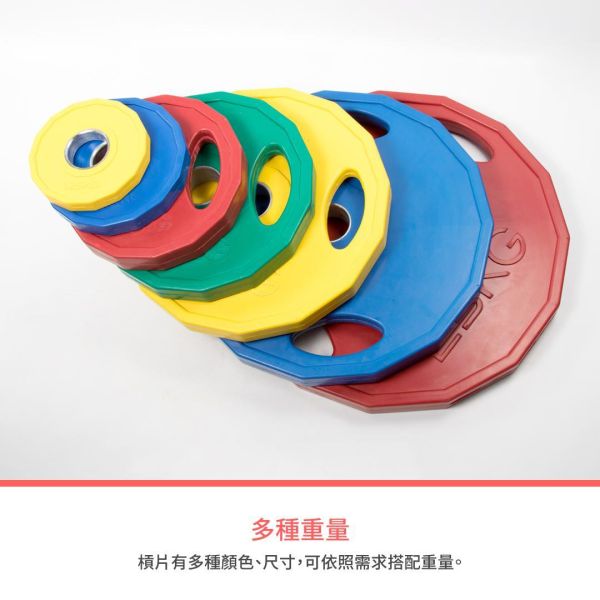 A1-04H-5KG 多邊形包膠槓片5kg/單入 